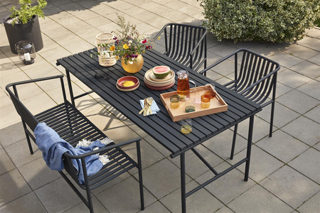 HÜBSCH VILLA table black size L