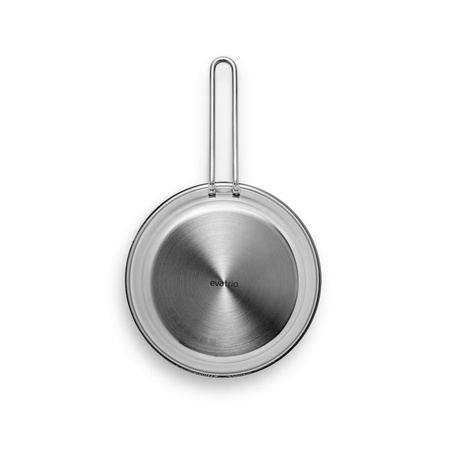 Patelnia z powłoką ceramiczną Slip-Let® Eva Trio STAINLESS STEEL srebrna Ø28 cm