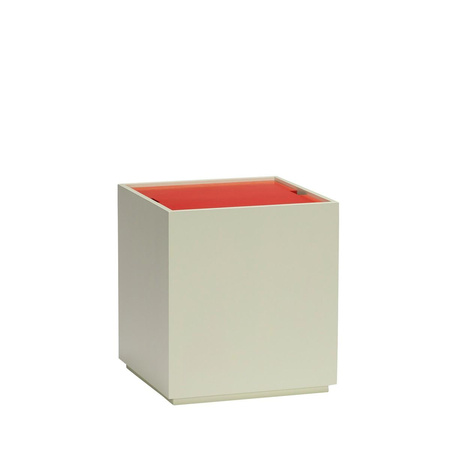 Vault Side Table/Storage Box Light green/Red