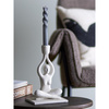 Lucie Candle Holder, White, Polyresin