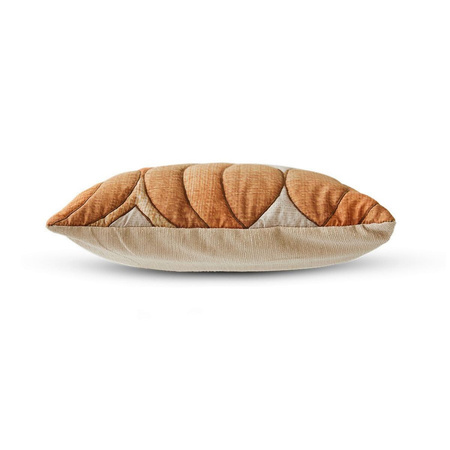 Poduszka pikowana retro (40x30cm) HKLIVING WAVE pomarańczowa