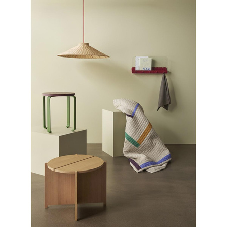 Smile Stool Burgundy/Green