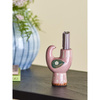 Trudy Candle Holder, Rose, Stoneware