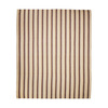 Vida striped bedspread chestnut/cream (230x275cm)