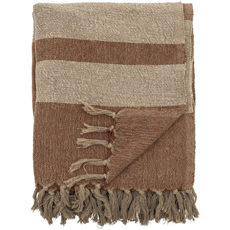 Temi Throw, Brown, Recycled Cotton