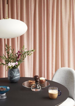 Hűbsch oval pendant lamp brass white