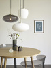 Round wooden table HÜBSCH oak Ø115 cm natural