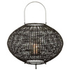 J-LINE rattan lantern black