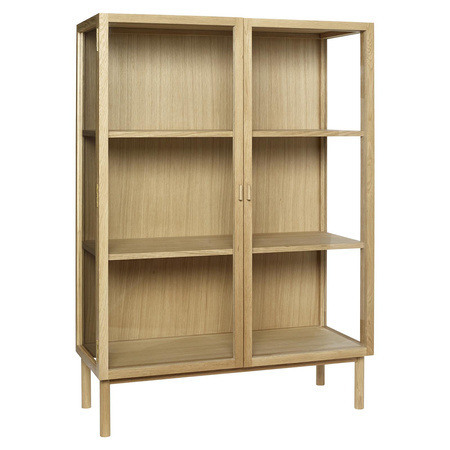 HÜBSCH PANORAMA display case, transparent and natural, size M