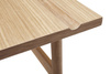 HÜBSCH groove desk, oak, 120 cm, natural