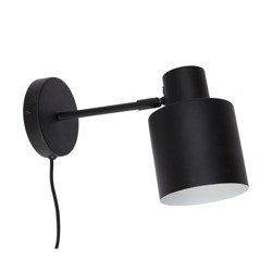 Klasyczna lampa ścienna Hübsch czarna