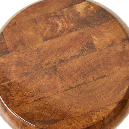 Stołek HKLIVING WOODEN brązowy