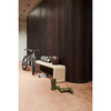 Ławka HKLIVING SLATTED żółta rozmiar 160 cm