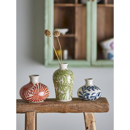 Fauni Vase, Green, Stoneware