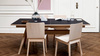 Dining table #11 SKOVBY natural black