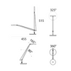 Lampa biurkowa Artemide Demetra Micro antracytowa