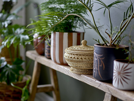 BLOOMINGVILLE ABAS flowerpot brown
