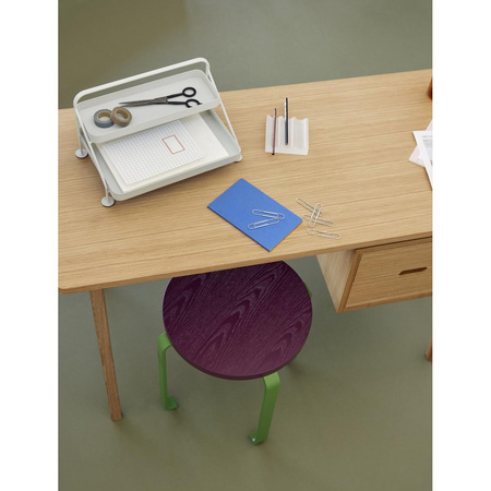 Smile Stool Burgundy/Green