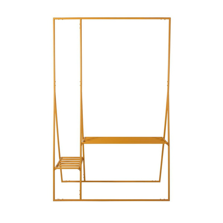 Clothing rack with hanger/hook set, ginger orange