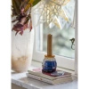 Feast Candle Holder, Blue, Stoneware