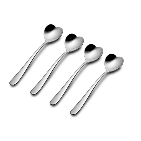Set of 4 Polished Tea Spoons