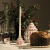 ALESSI Panettone serving plate. Hand-decorated.