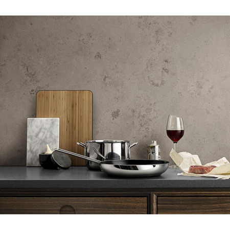 Patelnia z powłoką Slip-Let® Eva Trio STAINLESS STEEL srebrna Ø30 cm