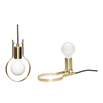 HÜBSCH DOUBLE brass table lamp