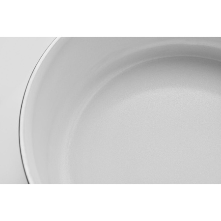 Patelnia do smażenia z powłoką ceramiczną Slip-Let® Eva Trio WHITE LINE biała rozmiar M