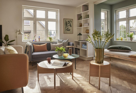 HÜBSCH STUDIO beige wall lamp