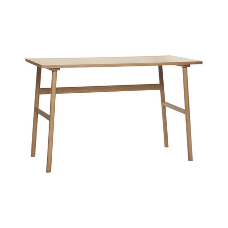 HÜBSCH groove desk, oak, 120 cm, natural