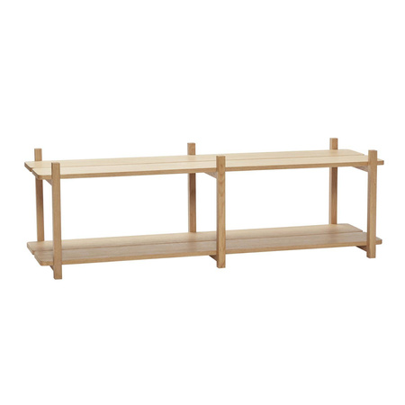 Double shelf HÜBSCH MASON natural size M