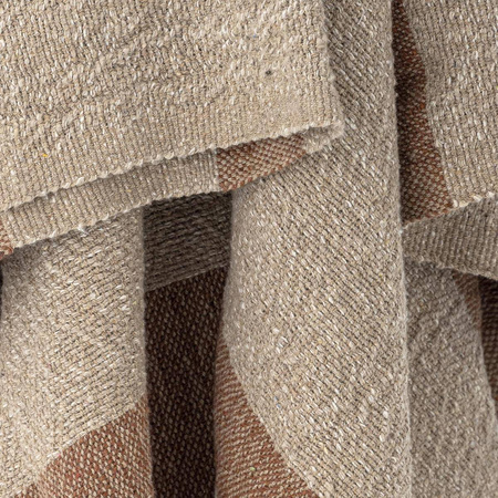 Temi Throw, Brown, Recycled Cotton