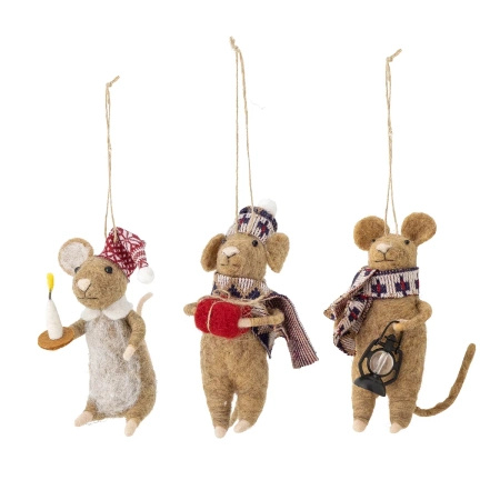 Peo Ornament, Brown, Wool