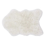 Dywan wełniany Lorena Canals WOOLY WHITE biały 75 x 110 cm