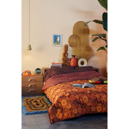 Rattan wall panel curl