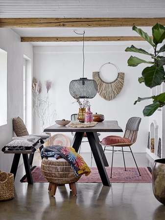 Lampa wisząca Bloomingville bambusowa czarna