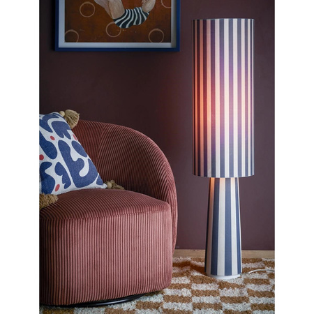 Emmie Floor Lamp, Blue, Polyester