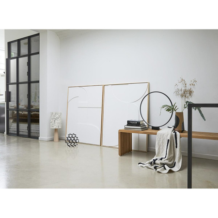 Slatted bench teak, 160x43cm