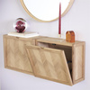 Shoe cabinet HÜBSCH HERRINGBONE natural