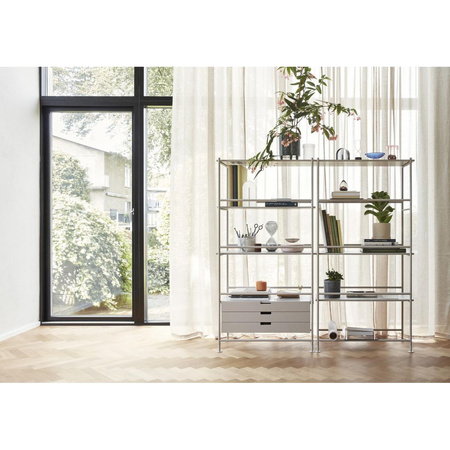 Kumo Shelf Unit Light grey