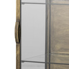 Saone Cabinet, Brass, Tempered glass