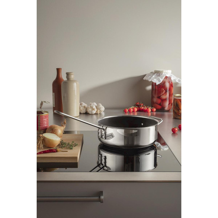 Patelnia do smażenia z powłoką ceramiczną Powłoka Slip-Let® Eva Trio STAINLESS STEEL srebrna Ø24 cm
