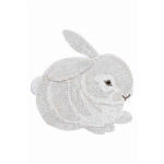 Dywan bawełniany Lorena Canals ANIMAL RUGS beżowy 135 x 130 cm