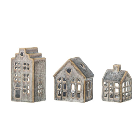 Kalia Votive, Brown, Stoneware
