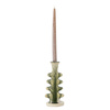 Cole Candle Holder, Green, Stoneware