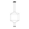 Lampa wisząca VIBIA Wireflow 3D czarna Casambi 2700K