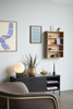HÜBSCH EYRIE armchair brown yellow