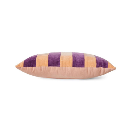 Striped velvet cushion Midsummer (50x30cm)