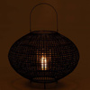 J-LINE rattan lantern black
